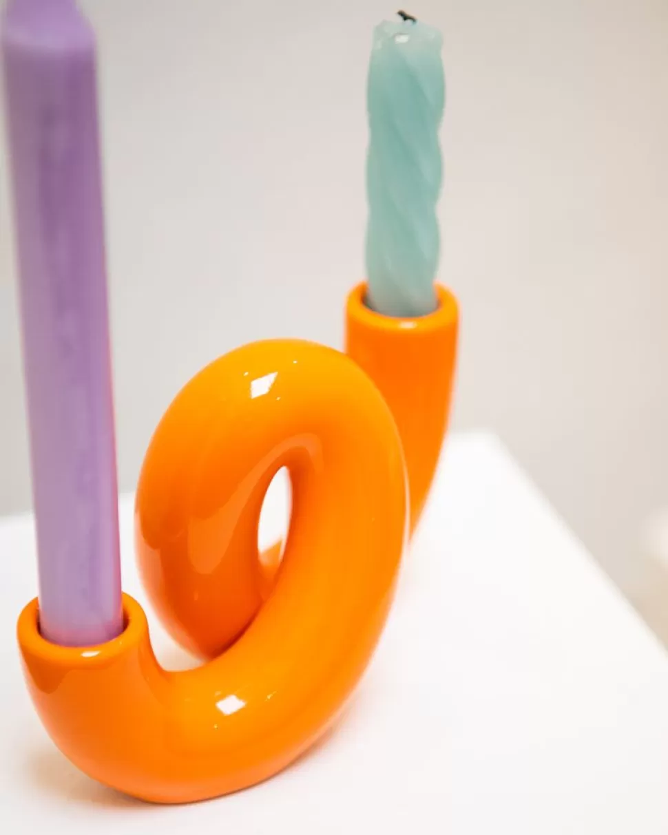 Motel a Miio X Ju Schnee Mala Kerzenstander Orange | Motel A Miio X Ju Schnee